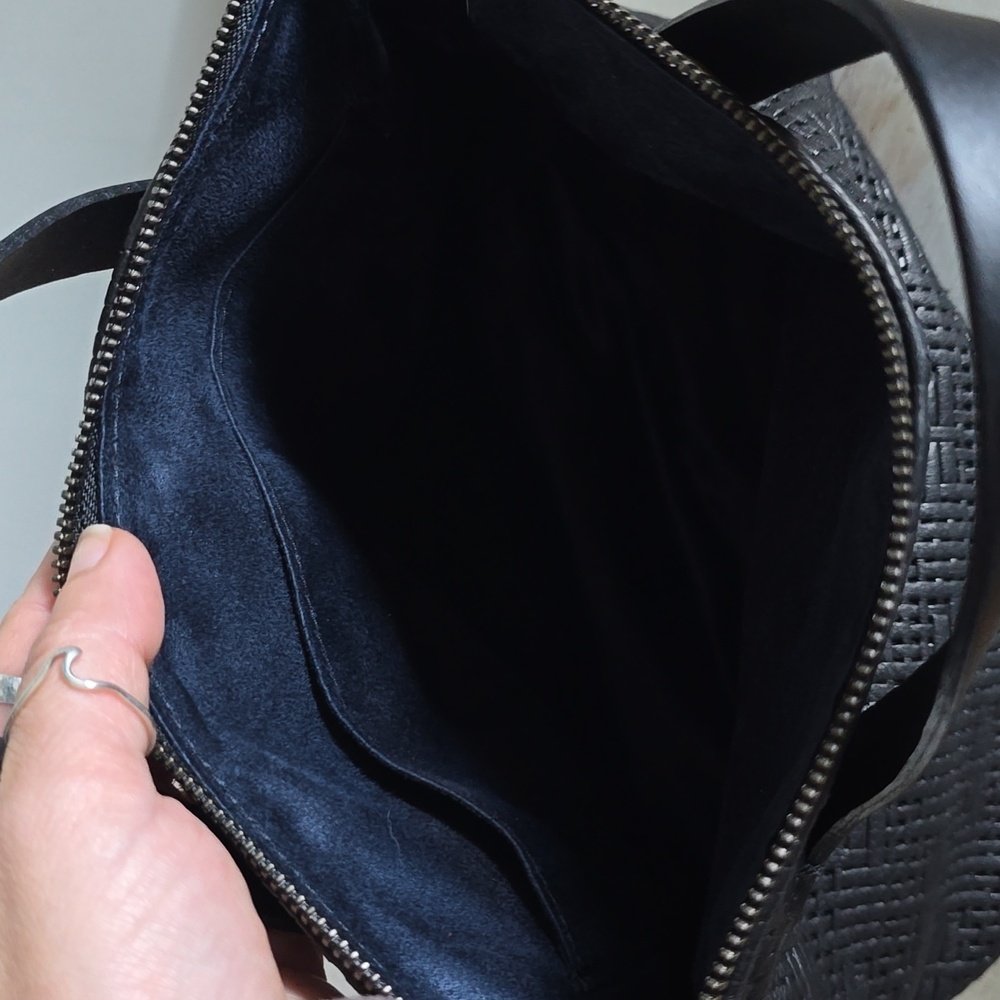 Parker Thach Small Charlie In Leather Black Basketweave - Picture 13 of 15